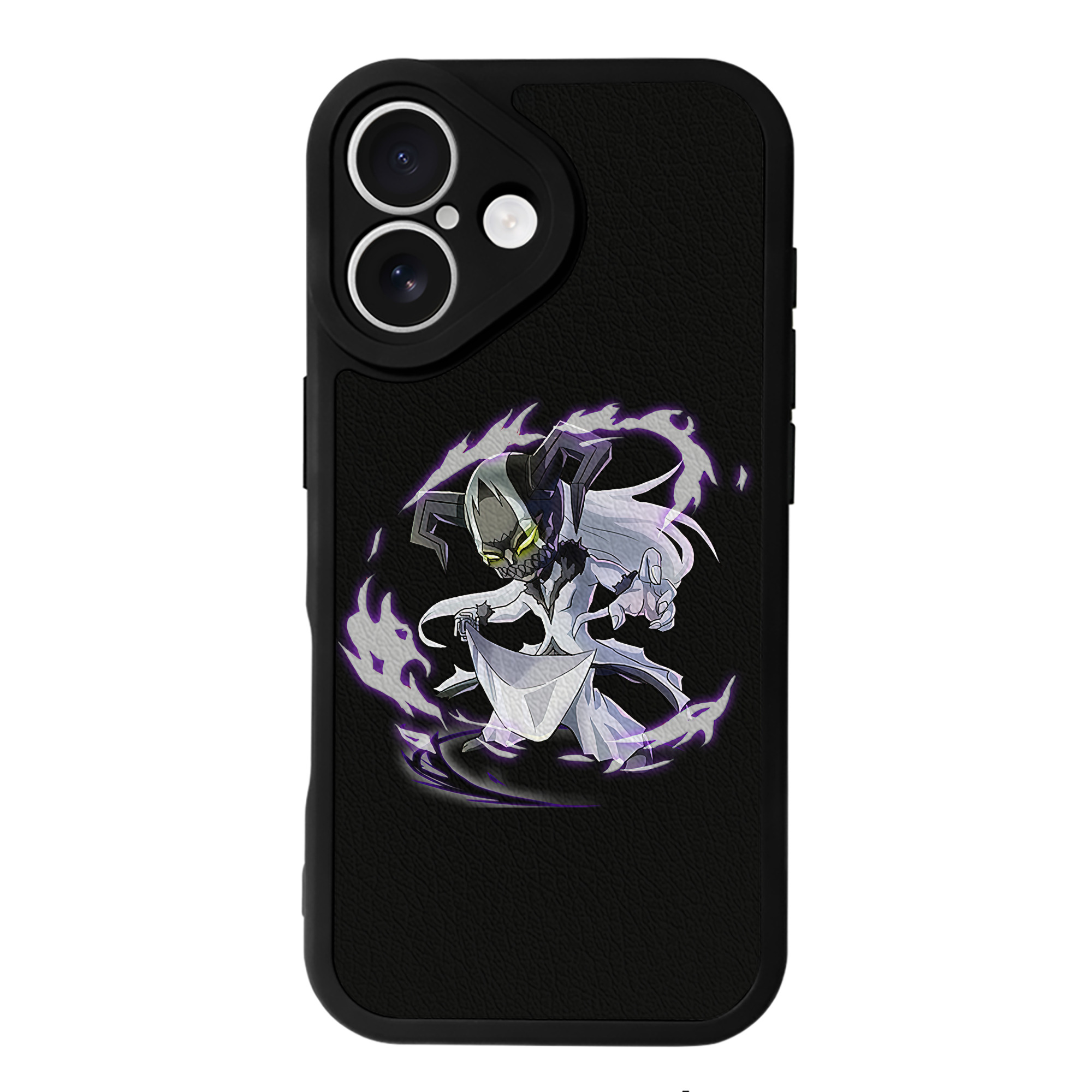 （画像用） ブリーチ 黒崎一護（くろさき いちご）BLEACH Kurosaki Ichigo 【iPhone 16シリーズ対応】シリコンスマホケース（レザー調） 材質：シリコン